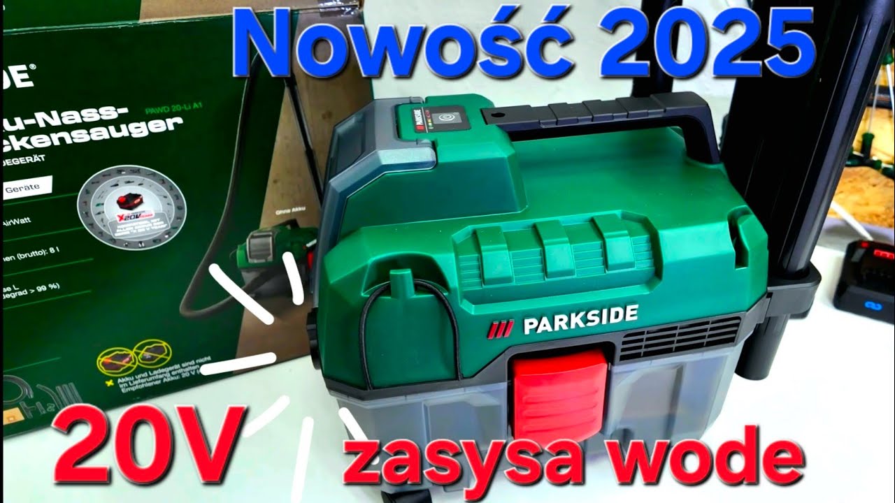 Akumulatorowy Odkurzacz Parkside 20 V, PAWD 20-Li A1