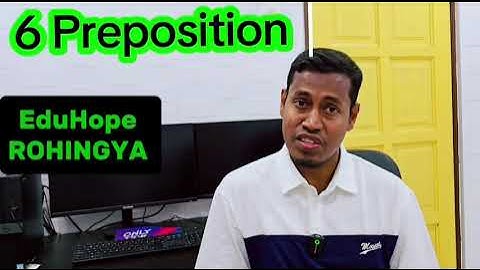 PARTS OF SPEECH Explained in Rohingya language 