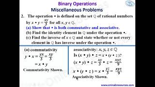 Binary Operations Part 4: Miscellaneous