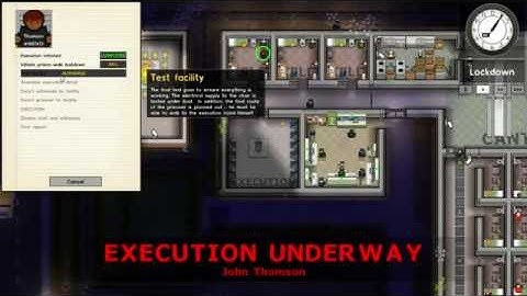 Execution of Death Row Inmate in Prison Architect