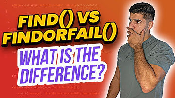 What is The Difference Between the find() and findOrFail() Methods in Laravel?