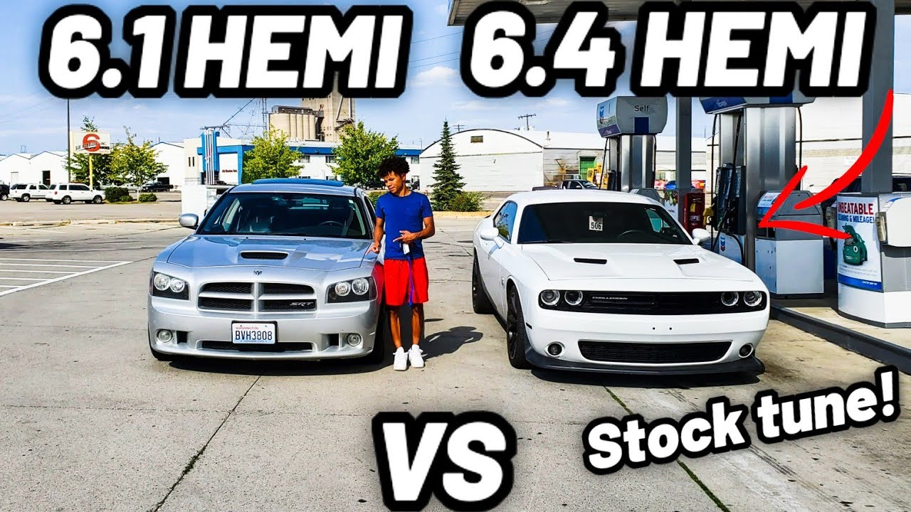 How much faster is a 6.4 Hemi vs 6.1 Hemi? Charger SRT8 vs Scatpack 392