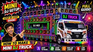 New Mini Dj Pickup Setup | How To Make Mini Dj Setup With Cardboard Making Dj Truck, Big Dj Cartoon