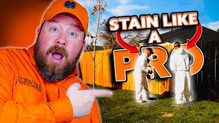 How To Stain A Fence Like A Pro! | Fence Expert Reacts