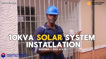 10Kva SOLAR POWERED INVERTER INSTALLATION
