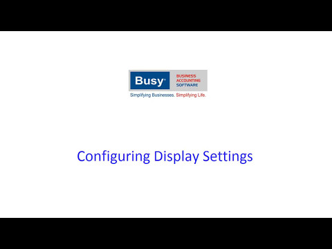 Configuring Display Settings in BUSY (English) busybox pro apk