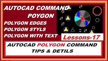 Autocad Polygon Command Tutorial Complete | Inscribed, Circumscribed, Edge, Triangle, Square.