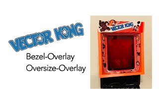 Vector Kong Bezel-Overlay Oversize-Overlay For Vectrex
