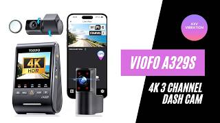 VIOFO A329S 4K 3-Channel Dash Cam – Complete Coverage &amp; Smart Control