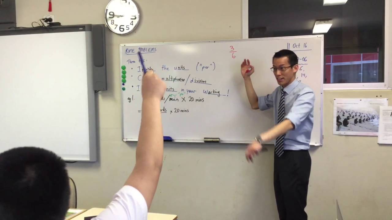 Rate Problems (1 of 3: Overall tips) maths is fun