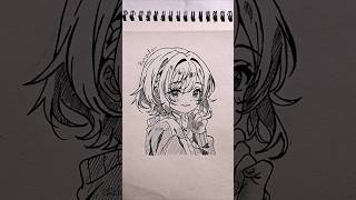 Drawing Anime Girl #drawing #illustrative #anime #sketchseries #animeart #shorts