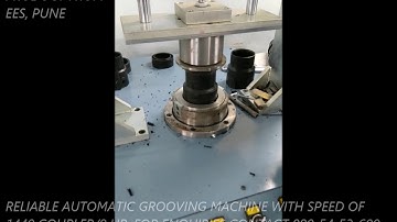 Grooving Operation in a plant for Sprinkler coupler