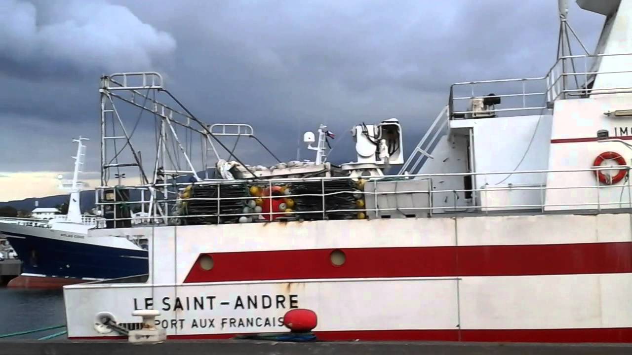 PORT OUEST RÉUNION,BATEAU DE PÊCHE HAUTURIÈRE"ST ANDRÉ,PORT AUX FRANÇAIS" YouTube