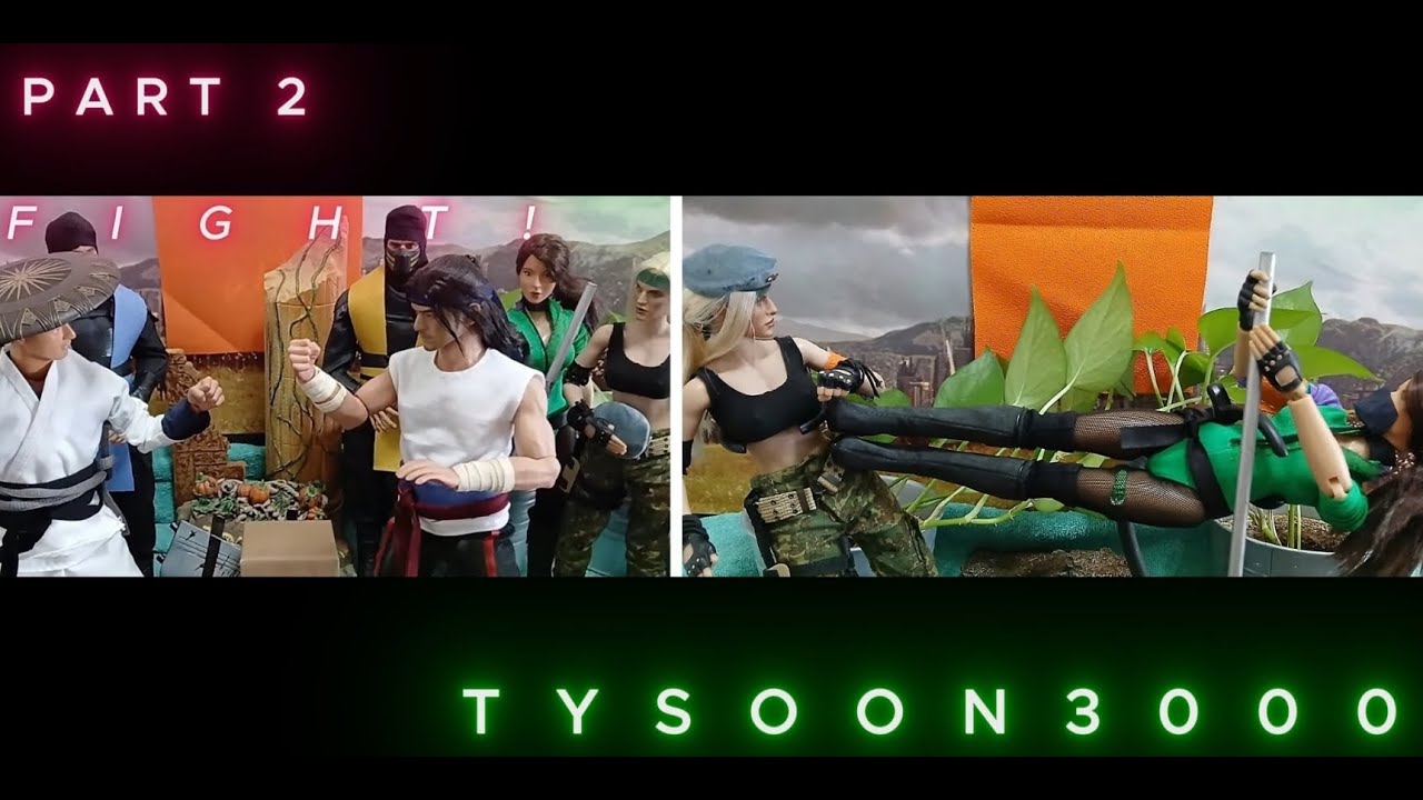 Mortal Kombat PART 2 MK 1 Game Movie Story Recreate. Stop Motion Animation with 1/6 Scale Figures.