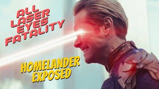 HOMELANDER All Laser Eye superpower Fatality Compilation so far