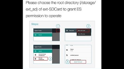 Solved: Please choose the root directory sdcard1 of ext-SDCard to grant ES permission to operate