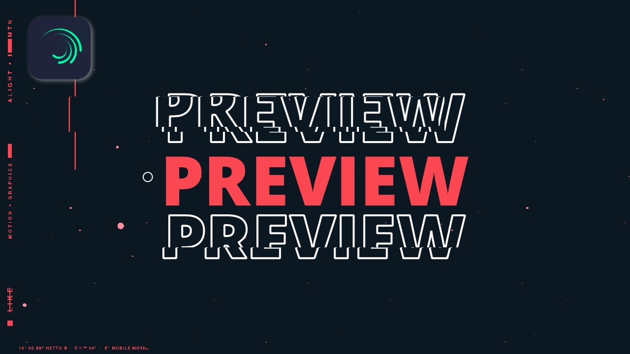 My Preview Template • Alight Motion - YouTube