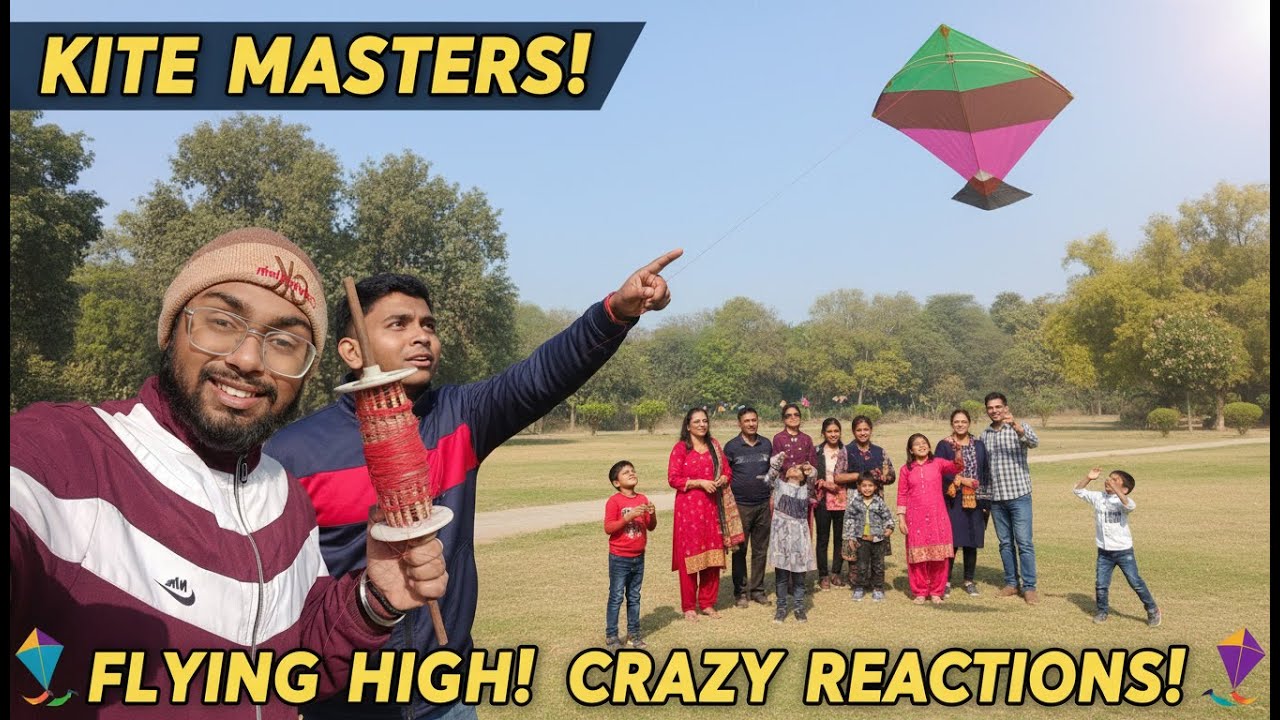 Kite Flying 🪁In Park | Full Masti 🤣