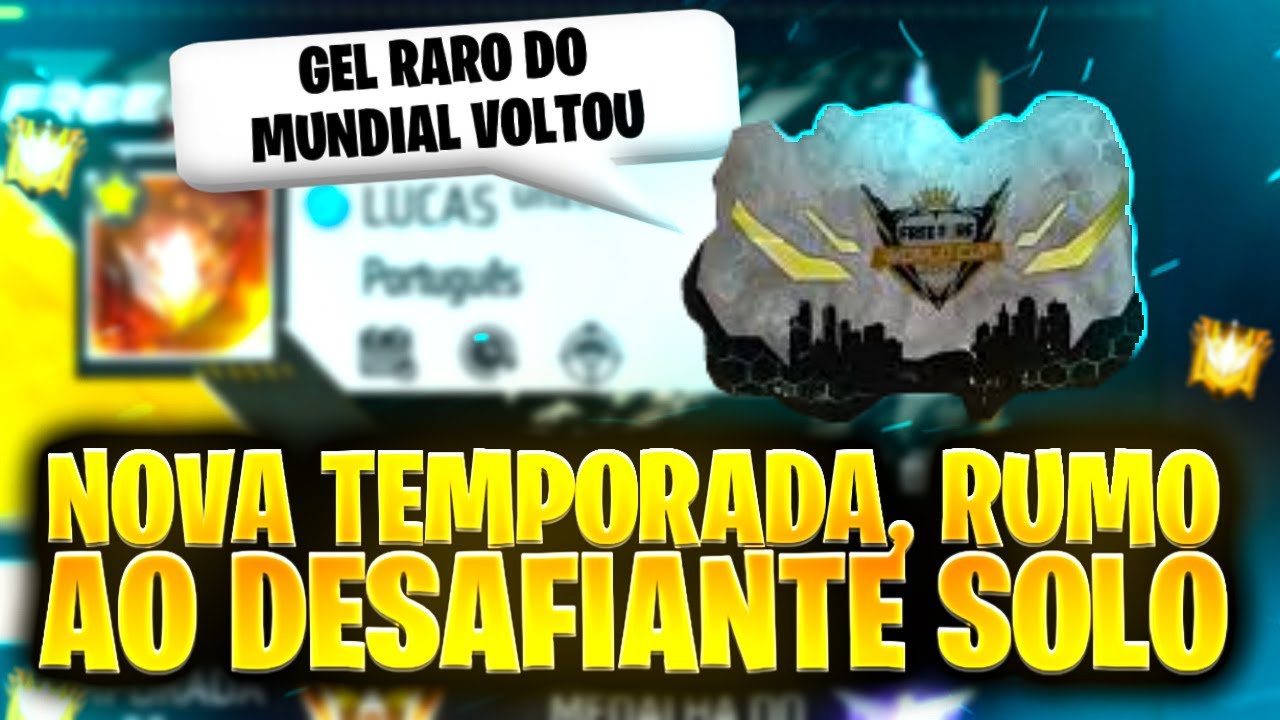 FREE FIRE AO VIVO - ⭐CHEGOU NOVA TEMPORADA!! DESAFIANTE RANKED SOLO ...