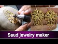 Gold earrings diamond tool cutting latest 2023