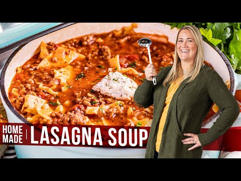 Homemade Lasagna Soup - YouTube