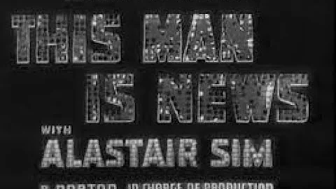 This Man is News (1938)