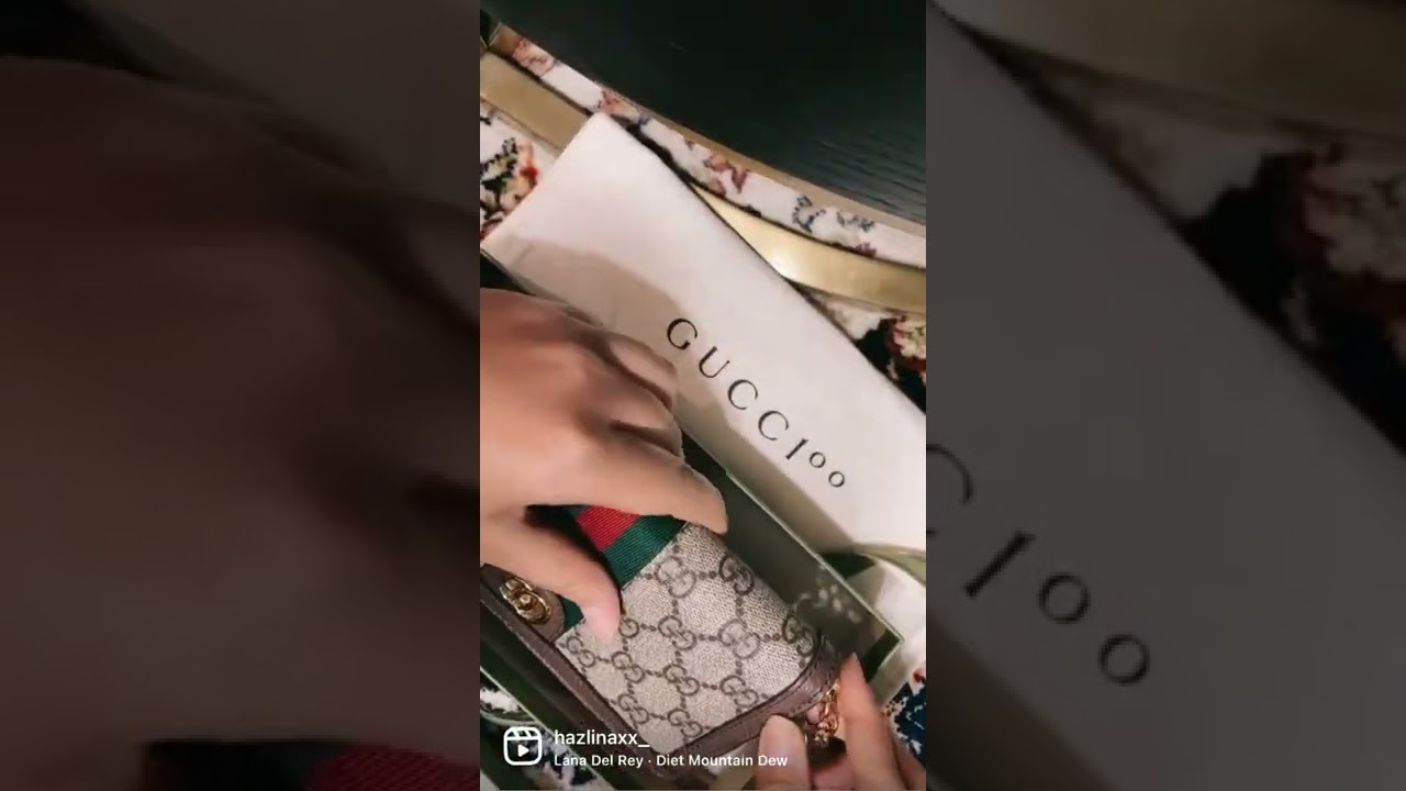 unboxing Gucci Ophidia zip around wallet! 