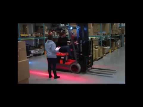 Begrenzungslicht Gabelstapler - YouTube