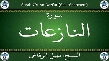 القرآن الكريم بصوت نبيل الرفاعي - سورة النازعات