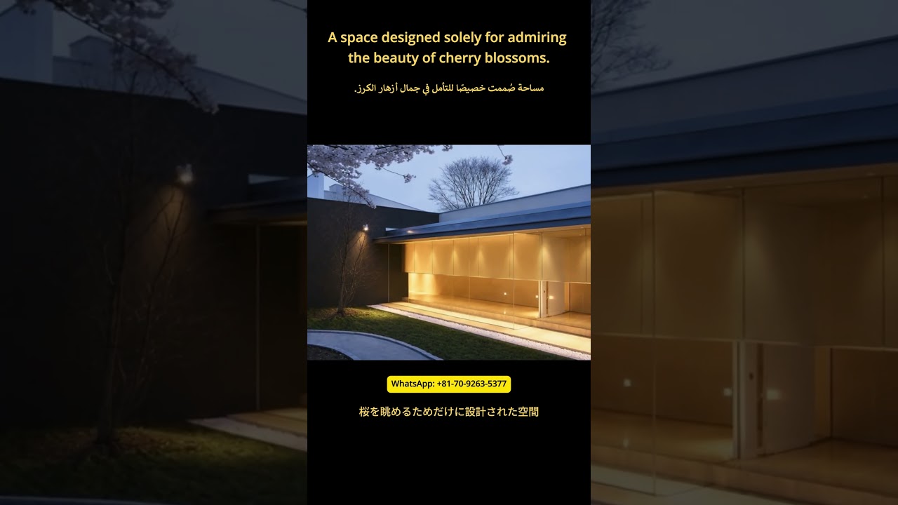 Creating a Japanese Modern Luxury Residence – Case 9 | مسكن ياباني فاخر بتصميم عصري #shorts