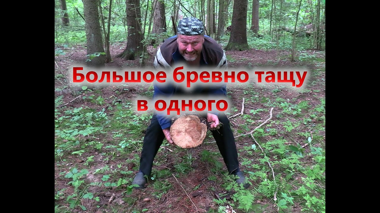 Как тащить огромное бревно одному Секрет раскрыт
