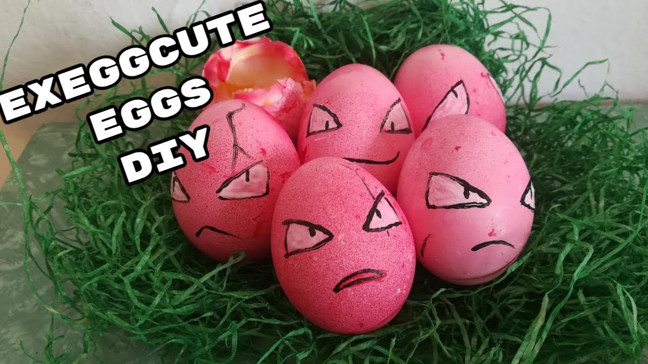 Exeggcute Easter eggs DIY - YouTube