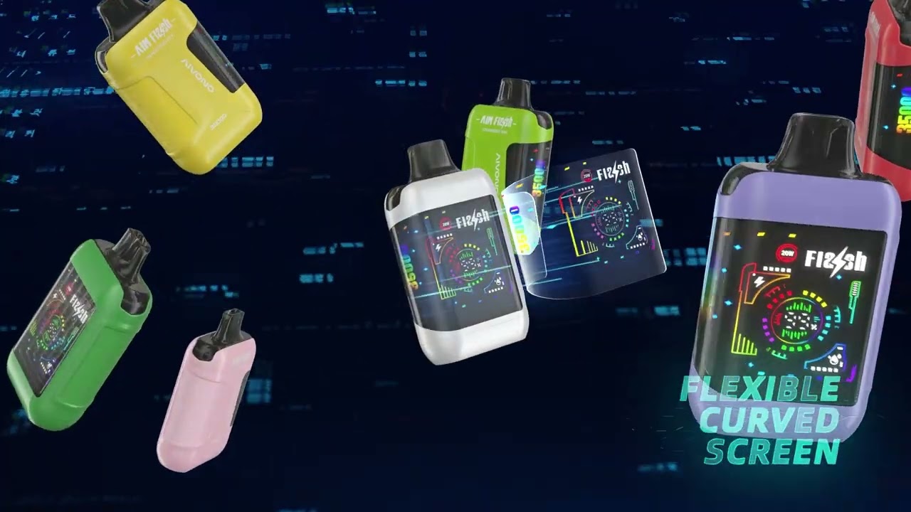 AIVONO AIM PLASH 35000PUFFS  Electronic cigarette, curved screen, double core, adjustable power