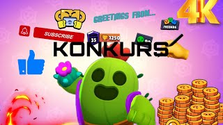 KONKURS🔥SPECIAL NA 4K! START NA 4K❤️WBIJAJ O 15.00! #konkurs￼ #brawlstars #viral