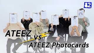 ATEEZ draws each other's photocards ‍