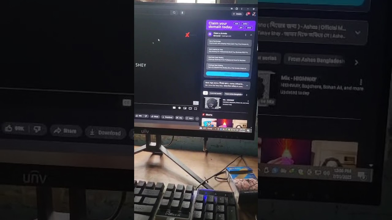 Desktop Computer Asus 16GB AMD Ryzen 5 HDD 256GB