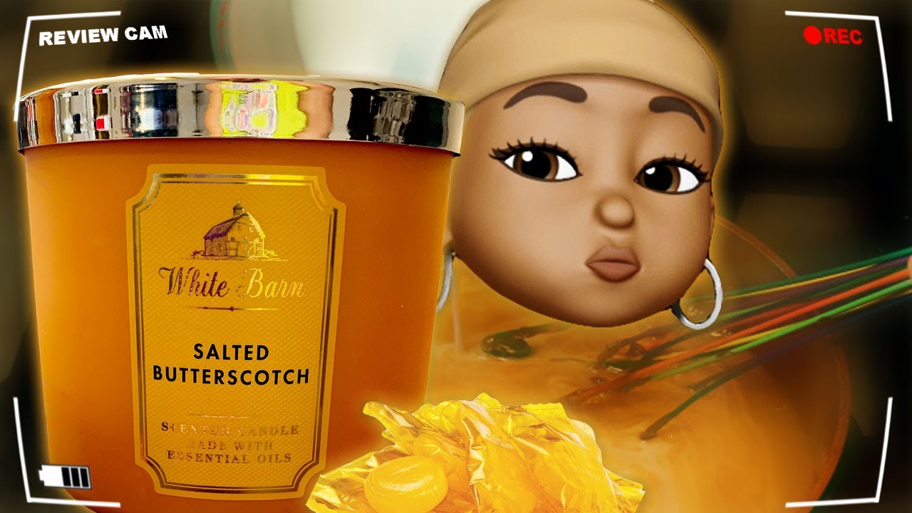 Bath & Body Works Candle Review SALTED BUTTERSCOTCH (Fall Scent) YouTube
