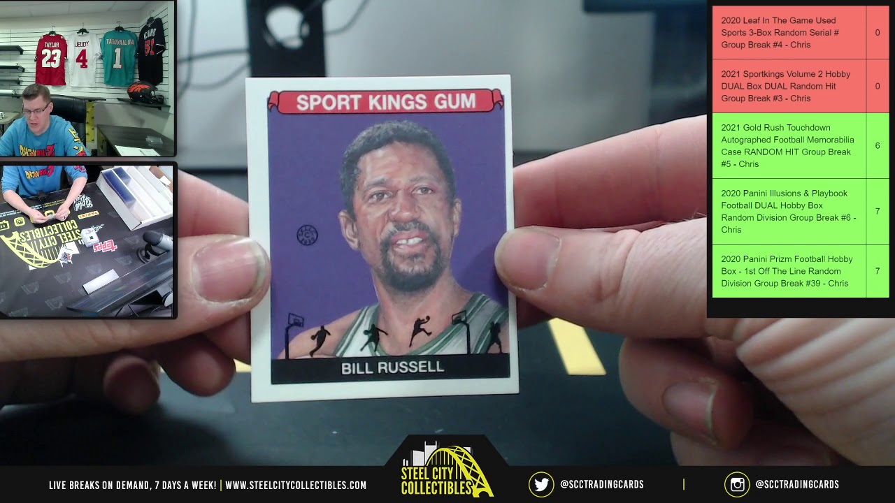 2021 Sportkings Volume 2 Hobby DUAL Box DUAL Random Hit Group Break #3 -  Chris - YouTube