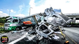 Total Idiots At Work 2024 | The Dangerous Moment Of Overload Truck Fails That Are Nightmare Fuel!