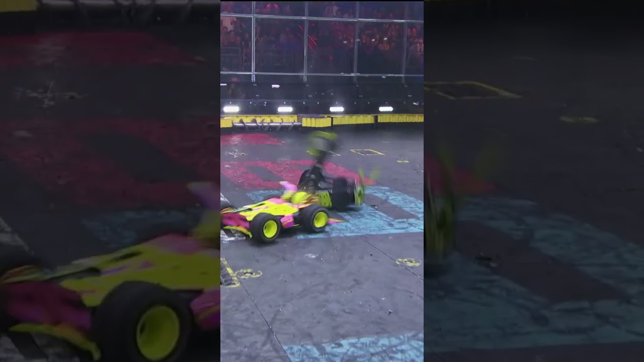 Smoke fills the arena!