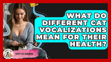 What Do Different Cat Vocalizations Mean For Their Health? - Happy Cat Handbook