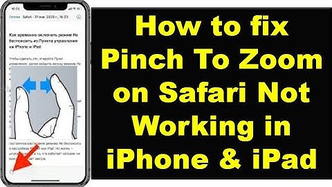 Fix Pinch to Zoom In Safari Not Working Consistently on iOS 15 || Safari Pinch To Zoom Issue Fix