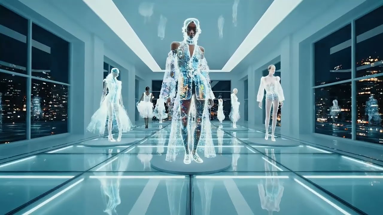 Future Fashion Design Cybernetic Couture the Clothing of Tomorrow | Sci-fi AI Short Film