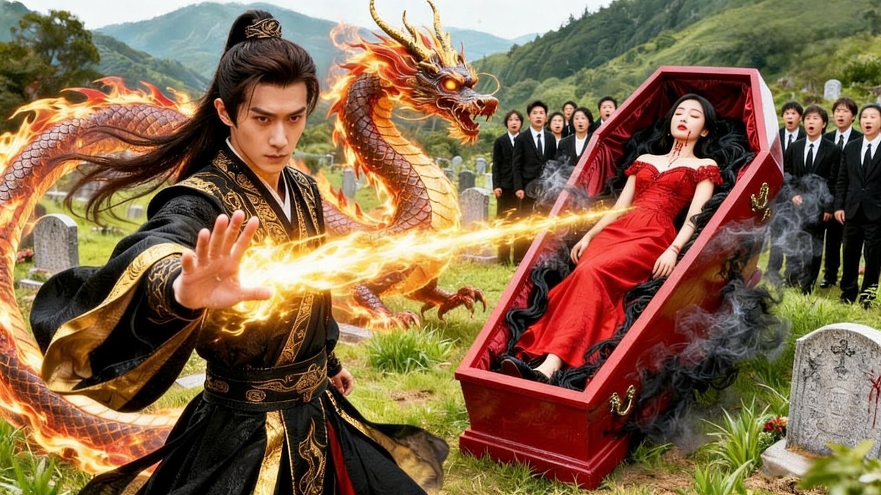 La bella está a punto de ser enterrada, joven, tráela de vuelta del portal de los muertos