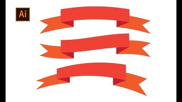 Design a Simple Ribbon Banner in Adobe Illustrator | Graphic Design