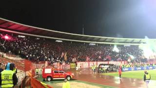 TM CREW.Zvezda - Vojvodina 3:0  07.03.2015 .DELIJE WITH GREAT  PIRO SHOW AND  NICE CHOREOGRAPHY