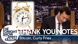 Thank You Notes: Bitcoin, Curly Fries