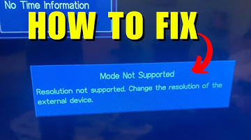 how to fix unsupported mode on tv xbox series x
