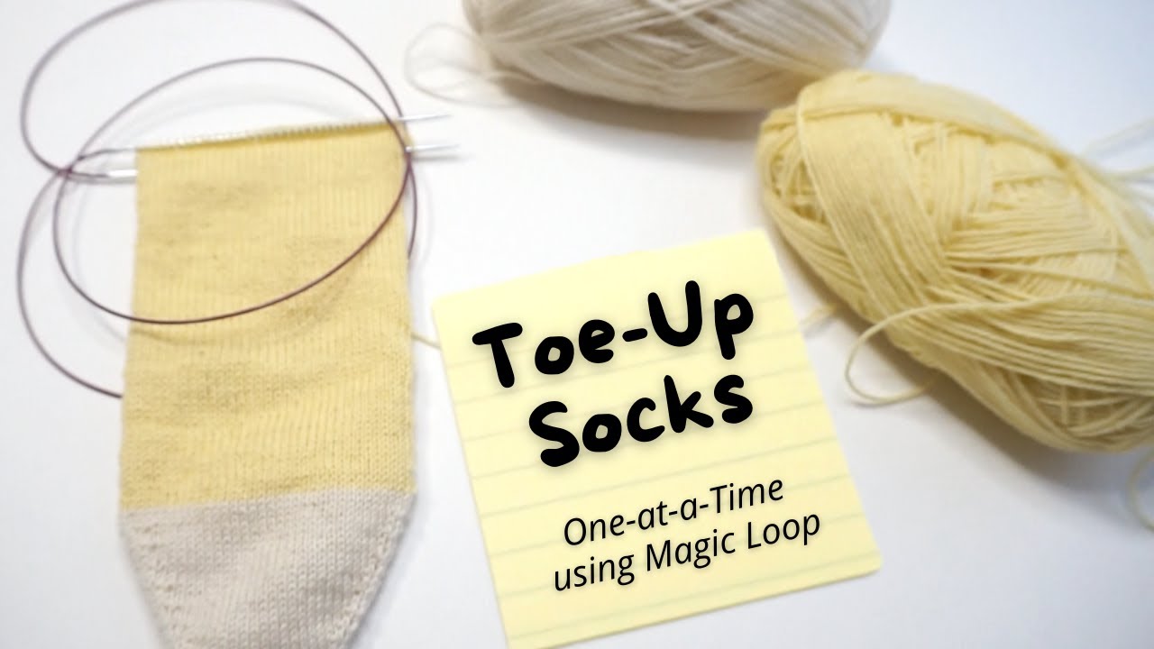 My magic formula for happiness: A Toe-up sock in self-striping