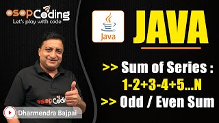 Sum of Series 1-2+3-4 | Odd / Even Sum | While Loop in Java | Java for Beginners | #Java #Lecture31